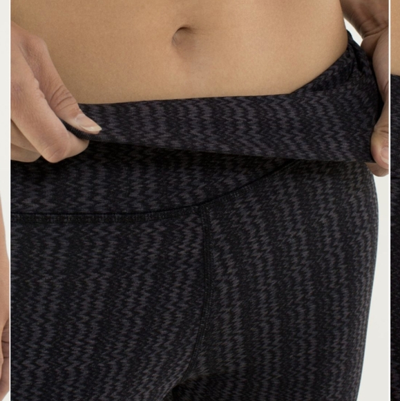 Lululemon Wunder Under Pant *High/Low Ziggy Wee September Black / Black - Picture 6 of 14